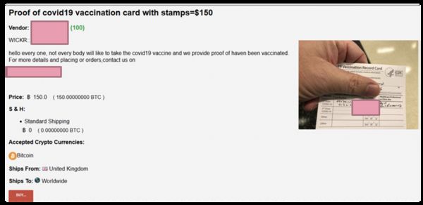 Подпольные вакцины и поддельные справки в даркнете: от "Спутника" до AstraZeneca