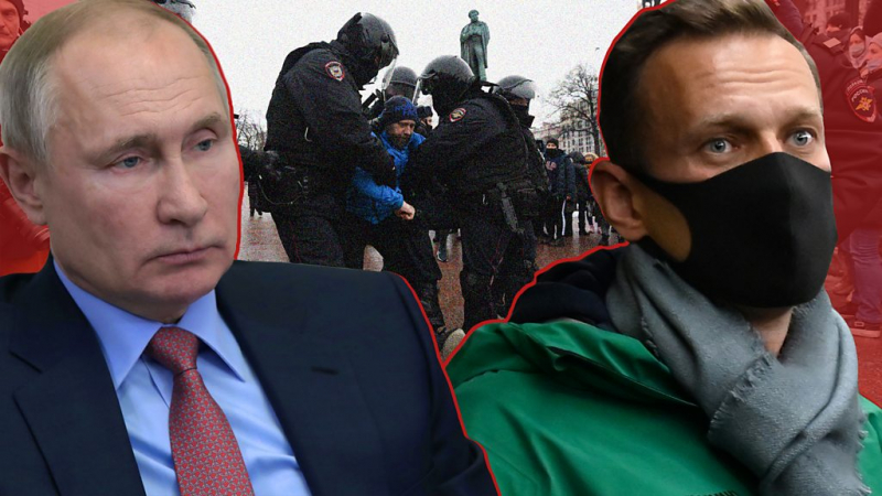 "Видел, кто кинул? Запомни эту мразь": как ОМОН разгонял акцию в поддержку Навального под градом снежков