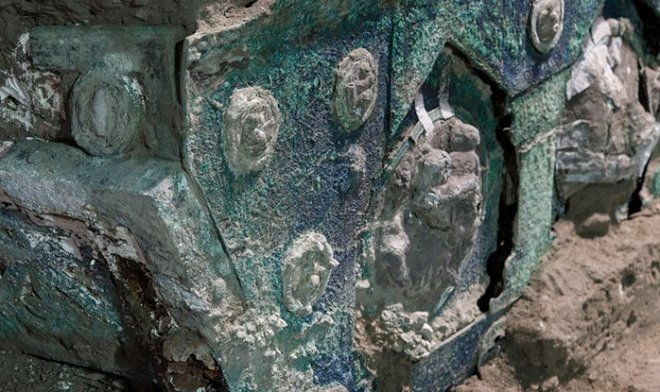 В окрестностях Помпей нашли прекрасно сохранившуюся древнеримскую колесницу