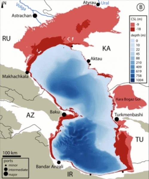 Каспийское море, скорее всего, прошло точку невозврата