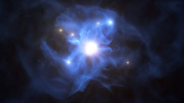 В паутину гигантской черной дыры попали целые галактики. Ученые разглядели это в гигантский телескоп