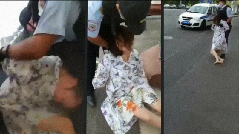 В московском центре госуслуг жёстко задержали женщину без маски. Её обвинили в неповиновении полиции