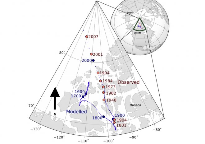 Северный магнитный полюс Земли стремительно смещается в Сибирь — и теперь мы знаем почему