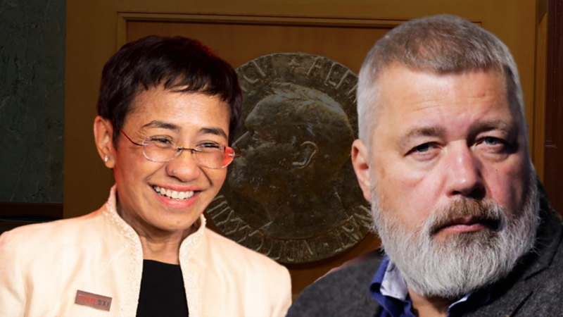 Нобелевская премия мира для главреда "Новой газеты": Кремль поздравляет, оппозиция негодует