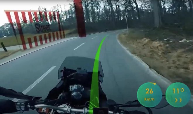 Система дополненной реальности для байкеров подсвечивает угрозы на дороге