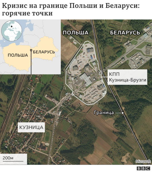 Польша опасается вооруженной эскалации конфликта вокруг беженцев на белорусской границе