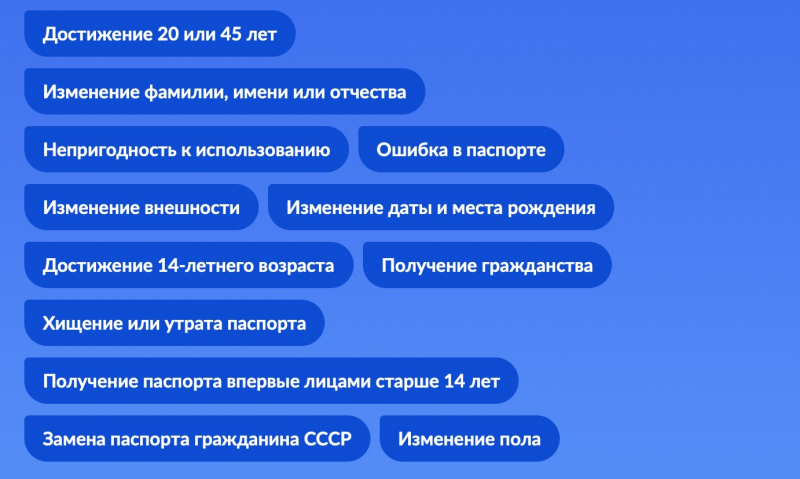 На "Госуслугах" вернули опцию замены паспорта из-за смены пола