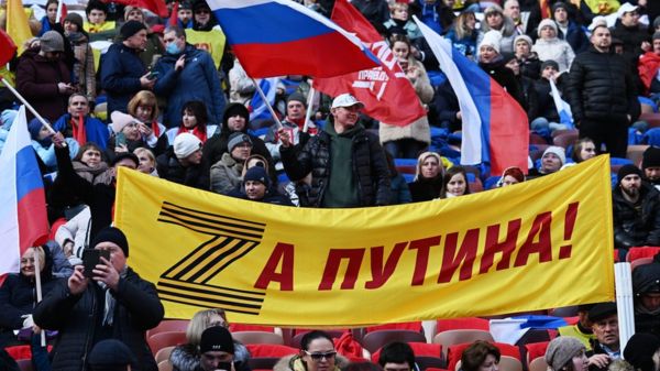 "Крымская весна" в Лужниках во время войны. Фотографии