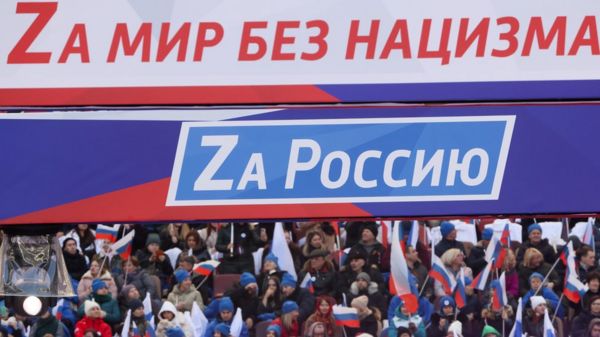 "Крымская весна" в Лужниках во время войны. Фотографии