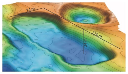 Гигантская воронка разверзлась в арктическом морском дне