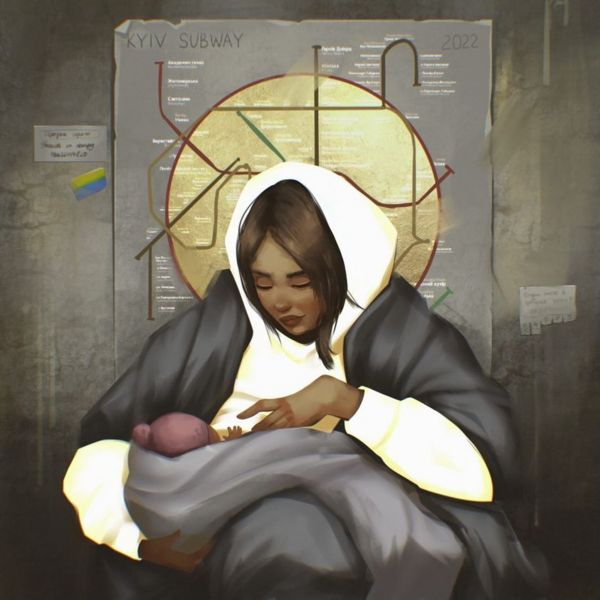 Мадонна из киевского метро. Как фото женщины с младенцем стало иконой в храме Неаполя