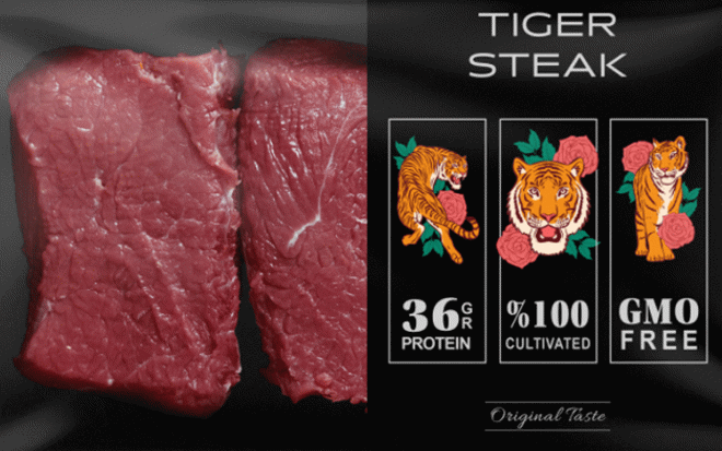 Лондонские рестораны готовы подавать стейки из синтетического мяса тигров