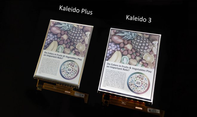 Технология цветной электронной бумаги теперь поддерживает крупные дисплеи