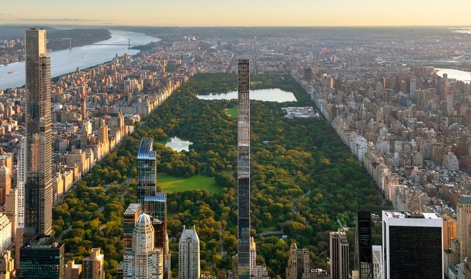 В Нью-Йорке достроили самый тонкий небоскреб в мире