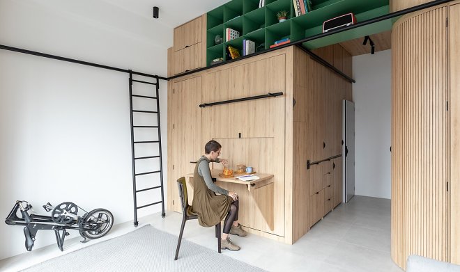 Эквадорские архитекторы спроектировали комфортную микростудию для двух человек