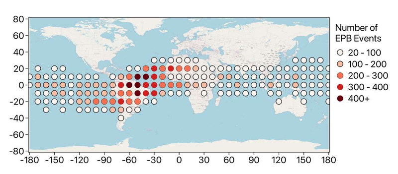 Искусственный интеллект предсказывает экваториальные плазменные пузыри в атмосфере