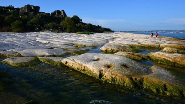 Фото: пересохшие Гарда и Рейн - последствия засухи в Европе
