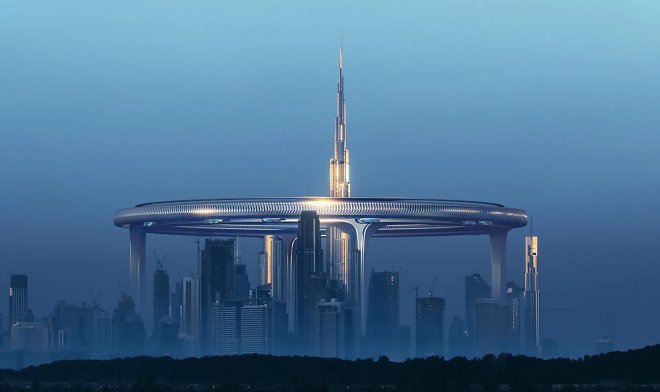 Вокруг Бурдж-Халифа может появиться гигантский небоскреб-кольцо