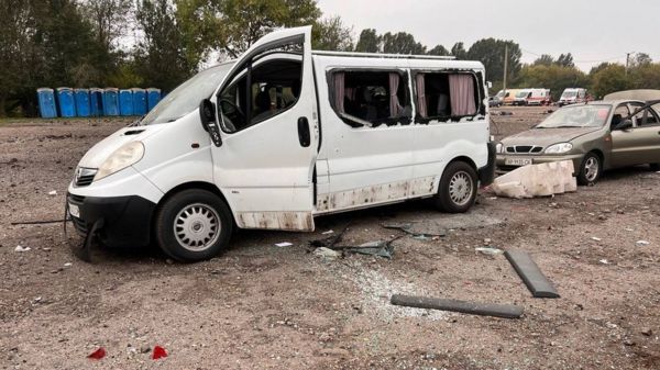 Ракетный удар по колонне машин под Запорожьем: более 20 человек погибли