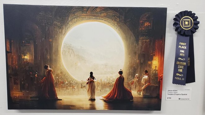 Созданная нейросетью картина стала победителем художественного конкурса 