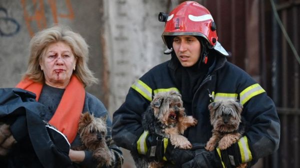 Последствия российских ударов по Киеву. Фото
