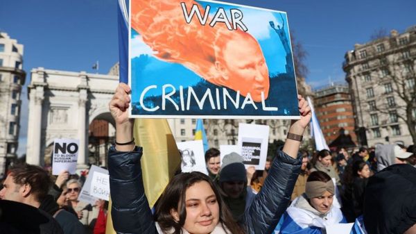 В Лондоне прошел марш солидарности с Украиной. Фото