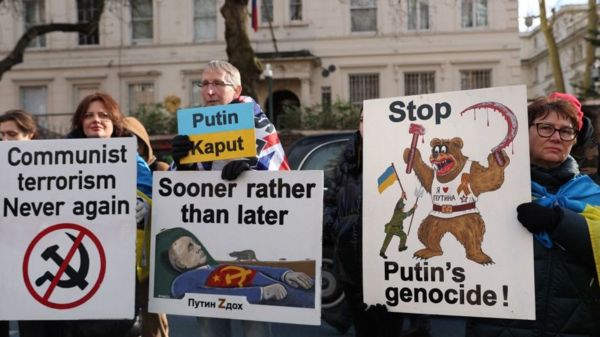 В Лондоне прошел марш солидарности с Украиной. Фото