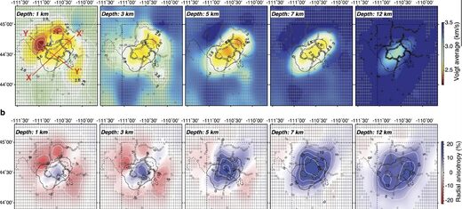 Новые измерения Йеллоустонского магматического резервуара показывают, что верхняя часть на 28% состоит из расплавленной породы.