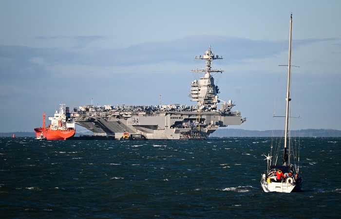 Авианосец ВМС США Gerald Ford начал патрулирование в Адриатике