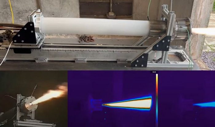 Ракета-каннибал поглощает саму себя во время работы