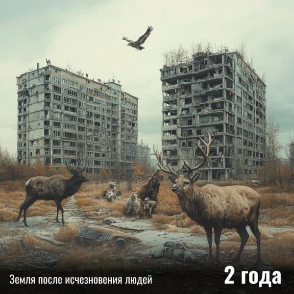 ИИ нарисовал, как будет выглядеть Земля, если человечество внезапно исчезнет