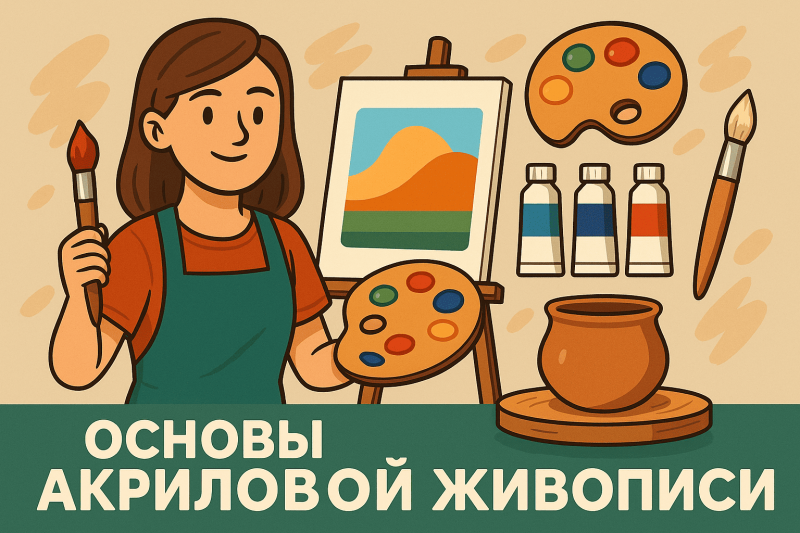 Акриловая живопись для начинающих: основы и техники