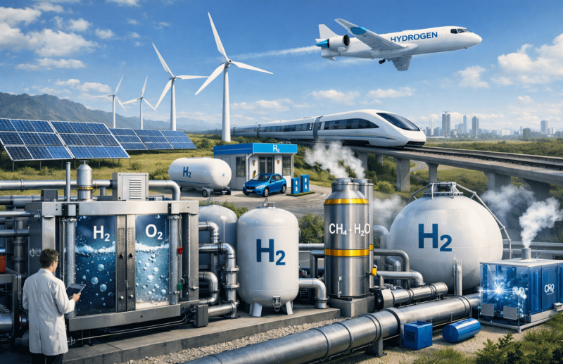 Как получают водород: современные технологии и будущее водородной энергетики