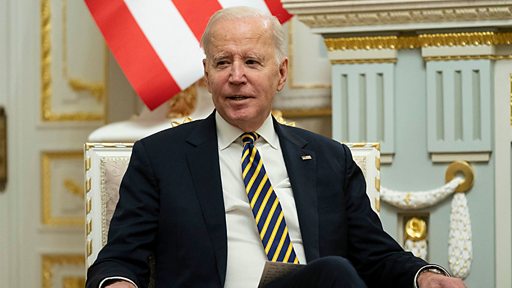 "Киев завладел частью моего сердца". Джо Байден посетил Киев в канун годовщины российского вторжения