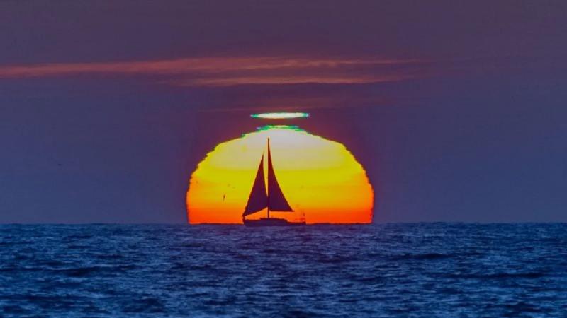 Как увидеть зеленую вспышку на Солнце