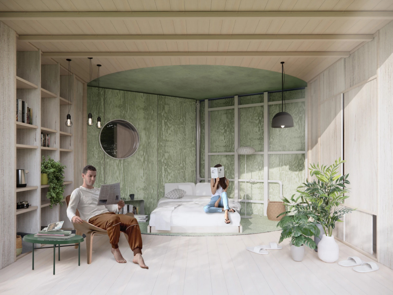 Вращающийся дом Supra-Simplicities предлагает революцию в сфере компактного строительства